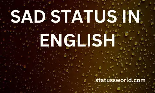 sad status in English
